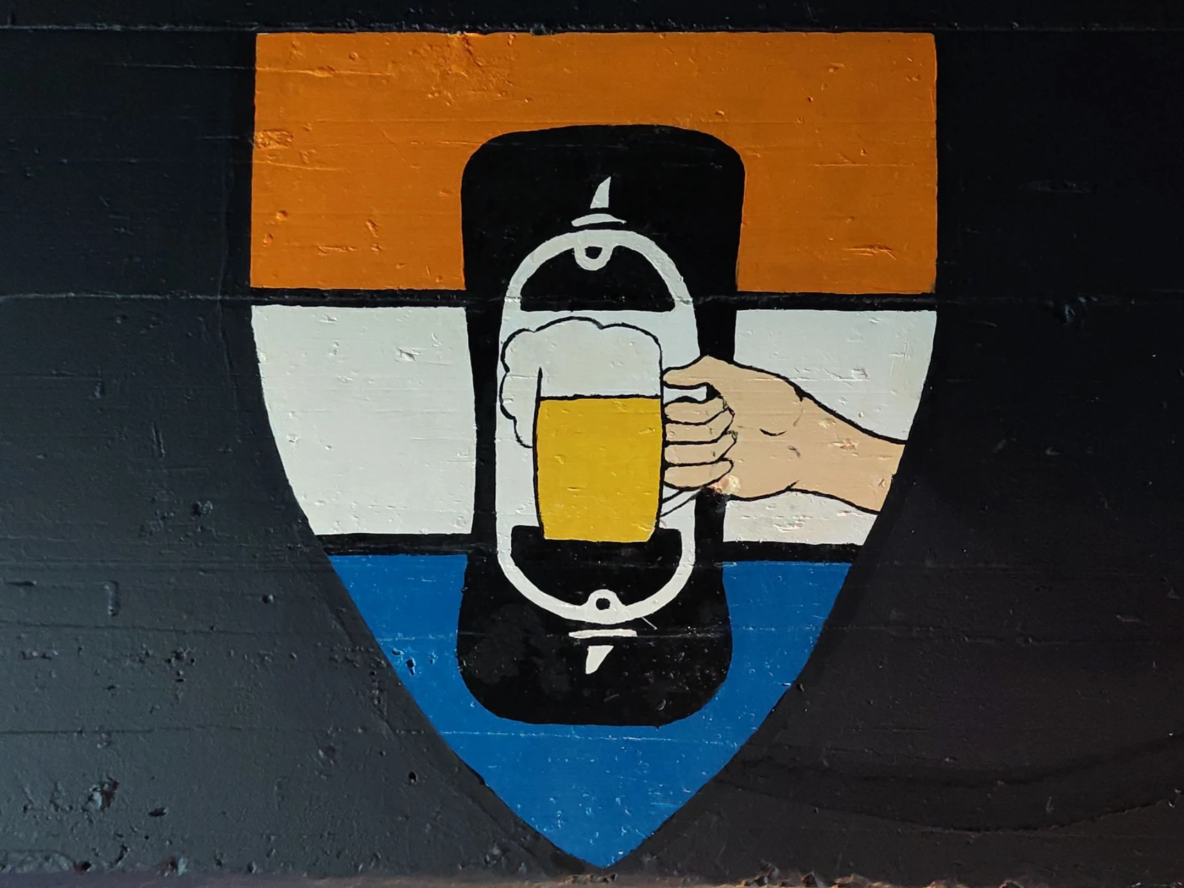 Foto mural BierSG binnen de BSG-Zaal
